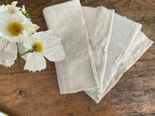Load image into Gallery viewer, Beige Linen Napkins Set of 4