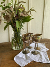 Load image into Gallery viewer, Vintage Silver Plated Wine Goblet Cups