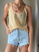 Load image into Gallery viewer, Vintage Tan Slightly Sheer Tank Top