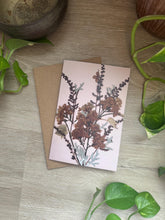 Load image into Gallery viewer, Pressed Flower Greeting Cards, Set of 7, Recycled Paper
