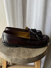 Load image into Gallery viewer, Vintage Oxblood Maroon Burgundy Leather Men's Loafers