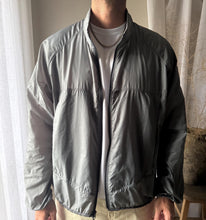 Load image into Gallery viewer, Vintage Gray Lightweight Windbreaker Parka: High Neck, Zipper Front Mens