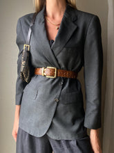 Load image into Gallery viewer, Vintage Oversized Dark Grey Chaps By Ralph Lauren Wool Blazer Made in USA