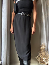 Load image into Gallery viewer, Vintage Deadstock Classic Black Long Maxi Skirt NWT Lined