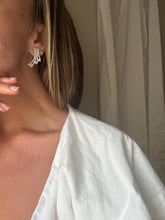 Load image into Gallery viewer, Vintage 90s Rhinestone Multi Strand Drop Earrings