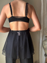 Load image into Gallery viewer, Secondhand Victoria's Secret Black Semi Sheer Backless Lace Tank Top Adjustable Straps