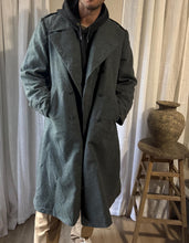 Load image into Gallery viewer, True Vintage Mens Swiss Army Grey Wool Double Breasted Long Coat