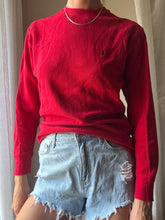 Load image into Gallery viewer, Vintage Ralph Lauren Polo Waffle Shirt: Red Cotton Long Sleeve
