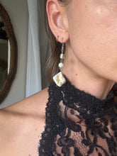 Load image into Gallery viewer, Vintage Seashell Pearl Drop Dangle Earrings