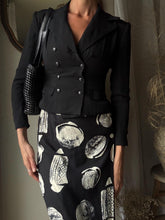Load image into Gallery viewer, Vintage Ralph Lauren Silk Cropped Blazer: Double Breasted, Made in USA