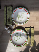 Load image into Gallery viewer, Vintage Italian Pasta Dish Plate Set of Four Hand Painted Made in Italy