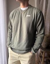 Load image into Gallery viewer, Upcycled Keep Earth Sage Green Ribbed Cotton Long Sleeve Shirt Mens