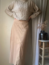Load image into Gallery viewer, Vintage Long Low Rise Khaki Beige Maxi Skirt with Pockets