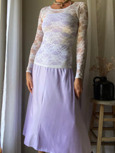 Load image into Gallery viewer, Vintage Lilac Purple Long Empire Waist Halter Dress Straight Neck Spaghetti Straps