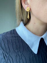 Load image into Gallery viewer, Vintage Gold Light Weight Clip On Earrings