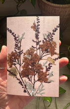 Load image into Gallery viewer, Pressed Flower Greeting Cards, Set of 7, Recycled Paper