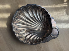 Load image into Gallery viewer, Vintage Large Silver Shell Catch All Vide Poche Dish Bowl