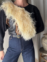 Load image into Gallery viewer, Vintage 80s Didier Ronsard Mohair Leather Oversized Sweater, Made in France