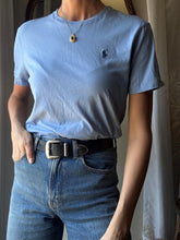 Load image into Gallery viewer, Vintage Ralph Lauren Cotton Sky Blue Polo T Shirt