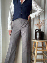 Load image into Gallery viewer, Vintage Grey Blazer Pants Trousers Suit Set