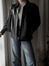 Load image into Gallery viewer, Vintage 90s 2000s Oversized Minimal Leather Boxy Moto Jacket