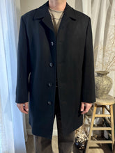 Load image into Gallery viewer, Classic Vintage London Fog Black Wool Mens Long Peacoat