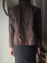 Load image into Gallery viewer, Vintage Brown Faux Suede Leather Jacket