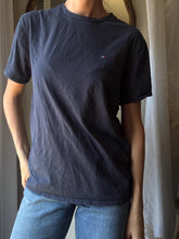 Load image into Gallery viewer, Vintage Tommy Hilfiger Dark Navy Blue Cotton Tee Shirt