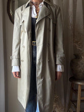 Load image into Gallery viewer, Vintage London Fog Oversized Classic Grey Green Beige Cotton Blend Trench Coat