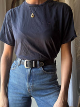 Load image into Gallery viewer, Vintage Tommy Hilfiger Dark Navy Blue Cotton Tee Shirt