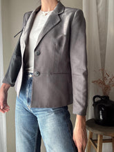Load image into Gallery viewer, Vintage Grey Blazer Pants Trousers Suit Set