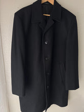 Load image into Gallery viewer, Classic Vintage London Fog Black Wool Mens Long Peacoat