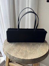 Load image into Gallery viewer, Vintage Black Flower Sequin Beaded Hand Bag Purse