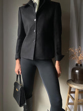 Load image into Gallery viewer, Vintage Black Cropped Camelhair Jacket