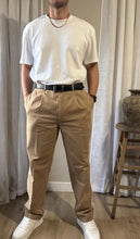 Load image into Gallery viewer, Vintage Polo Ralph Lauren Mens Cotton Khaki Pants : Front Pleats Cuffed Hem