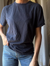 Load image into Gallery viewer, Vintage Tommy Hilfiger Dark Navy Blue Cotton Tee Shirt