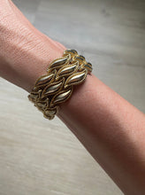 Load image into Gallery viewer, Vintage Gold Tone Wide Bracelet