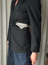 Load image into Gallery viewer, Vintage French Lace Upcycled Ribbon Belt Handmade