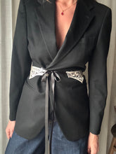 Load image into Gallery viewer, Vintage French Lace Upcycled Ribbon Belt Handmade