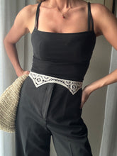 Load image into Gallery viewer, Vintage French Lace Upcycled Ribbon Belt Handmade