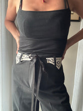 Load image into Gallery viewer, Vintage French Lace Upcycled Ribbon Belt Handmade