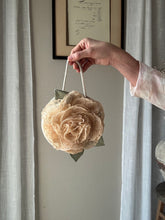 Load image into Gallery viewer, Upcycled Woven French Lace Flower Bag