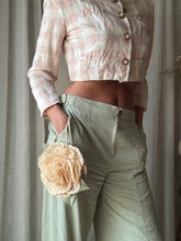 Load image into Gallery viewer, Upcycled Woven French Lace Flower Bag