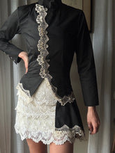 Load image into Gallery viewer, Vintage Tiered Lace Mini Skirt
