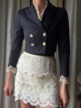 Load image into Gallery viewer, Vintage Tiered Lace Mini Skirt