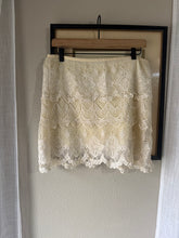 Load image into Gallery viewer, Vintage Tiered Lace Mini Skirt