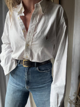 Load image into Gallery viewer, Vintage Classic Very Oversized Polo Ralph Lauren White Cotton Button Down
