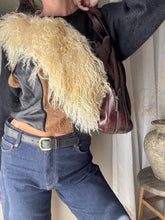 Load image into Gallery viewer, Vintage 80s Didier Ronsard Mohair Leather Oversized Sweater, Made in France