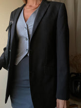 Load image into Gallery viewer, Vintage Dark Steel Grey Mini Skirt
