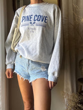 Load image into Gallery viewer, Vintage Heather Grey Tennis Pullover Pine Cove Sweatshirt